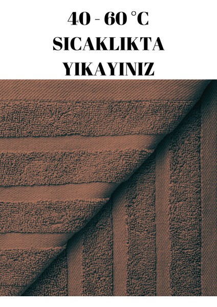 Bir Adet Banyo Duş Havlu Seti %100 Pamuk Çizgi Desenli 90 x 145 cm fiyatları