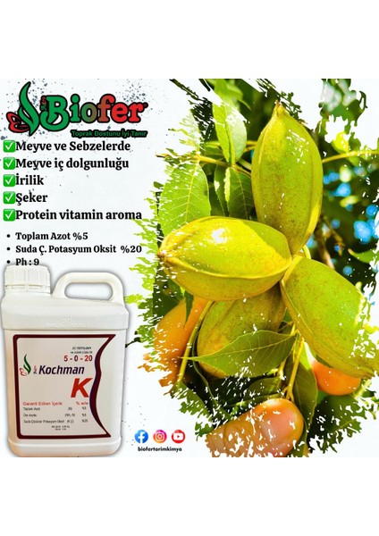 Kochman K 5-0-20 Yüksek Potasyum Içerikli