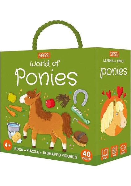 World Of Ponies - Book And Puzzle
