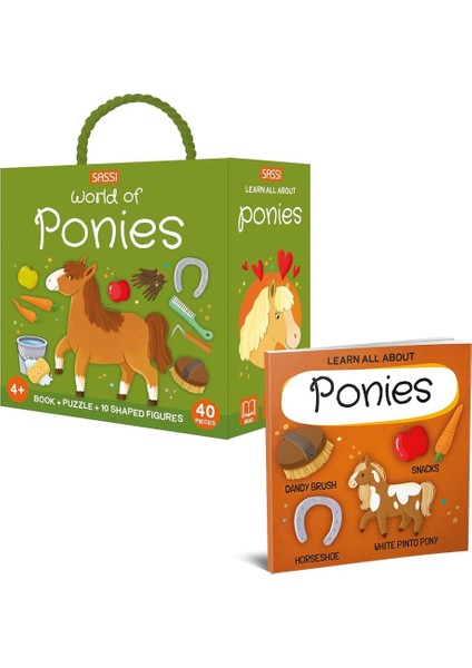 World Of Ponies - Book And Puzzle