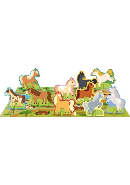 World Of Ponies - Book And Puzzle