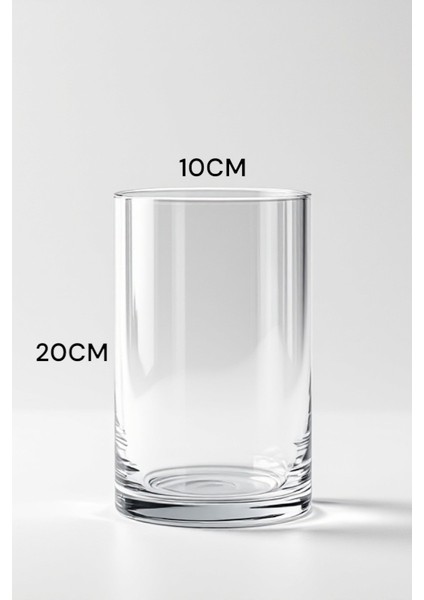 10 cm x 20 cm El Işçiliği Silindir Cam Vazo indirimleri