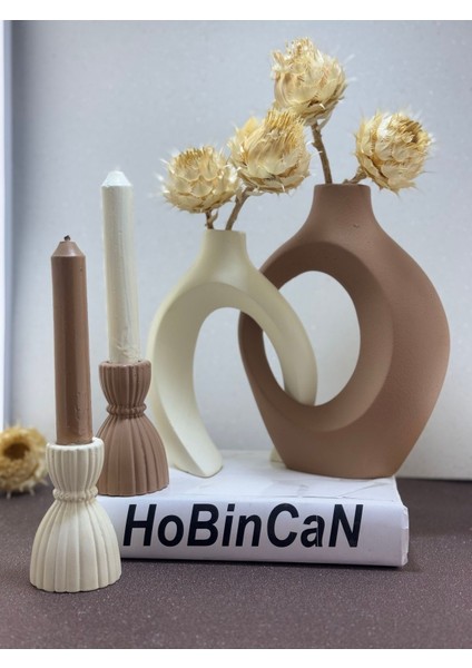 Sarmaşık Sevgili Vazo, Şamdan Mumluklu Set