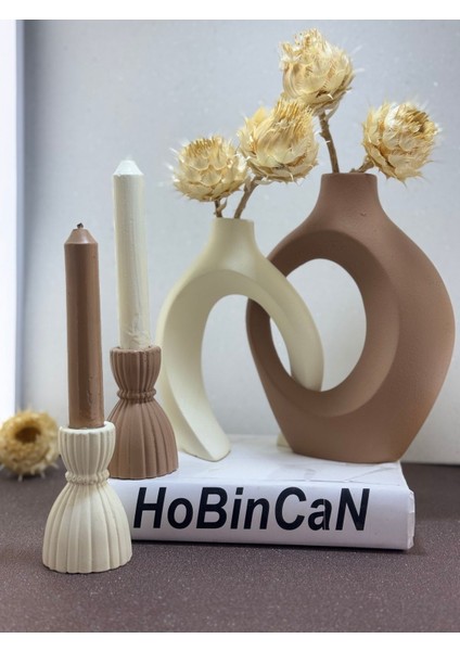 Sarmaşık Sevgili Vazo, Şamdan Mumluklu Set fiyatları