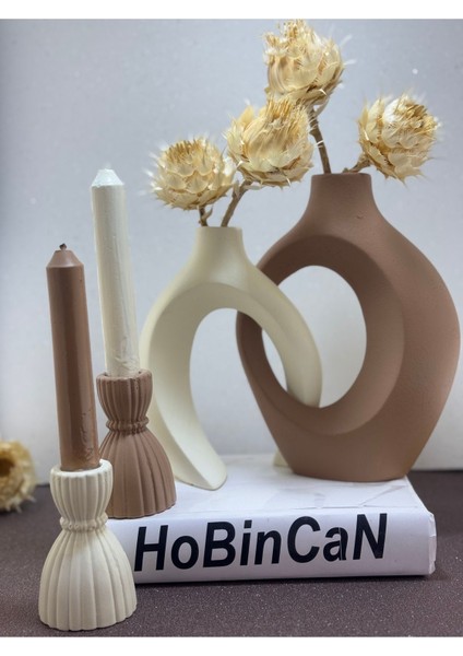 Sarmaşık Sevgili Vazo, Şamdan Mumluklu Set fırsatları