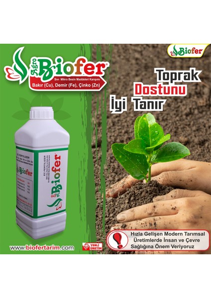 Sıvı Yaprak Gübresi (Bakır,demir,çinko Karışımı)