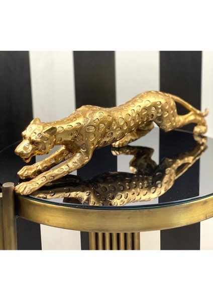 Leopar Gold Dekoratif Biblo