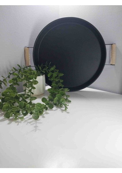 Yuvarlak Metal Tepsi 37 Cm+30 cm
