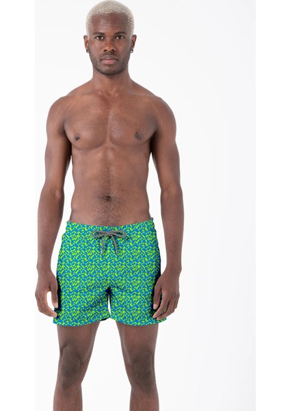 Su Itici Hızlı Kuruyan Kumaş Erkek Deniz Şortu 253