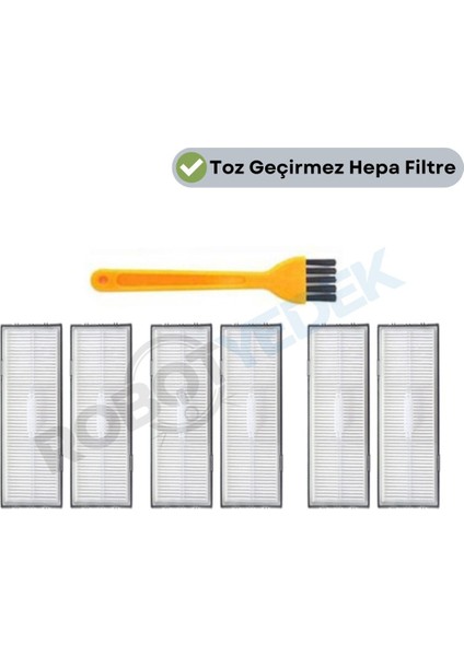 Roborock S7 Maxv, S7 Maxv Ultra Uyumlu Yedek Hepa Filtre-7 Parça