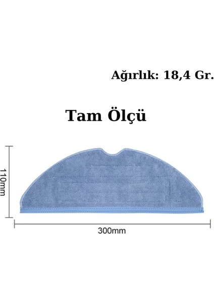 Roborock S7 Siyah Uyumlu Yedek Fırça Hepa Filtre Mop Seti-11 Parça