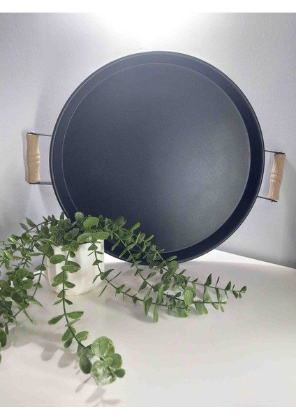 2 Li Yuvarlak Metal Tepsi 37CM 30 cm fiyatları