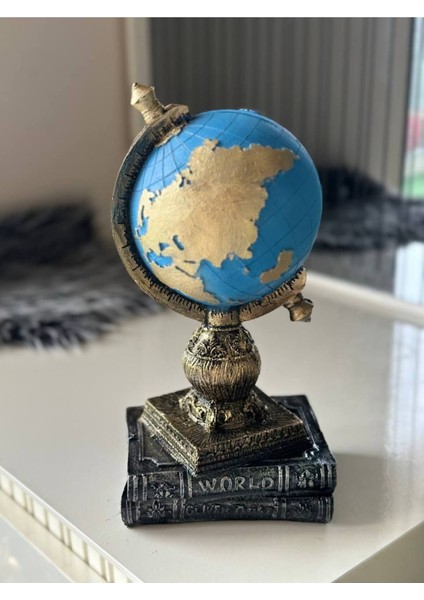 Ayyıldızlı Kitaplı Dünya Küre Biblo Masa Üstü Hediyelik Kırtasiye Öğrencilere Özel fırsatları