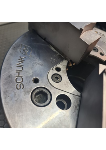10 Inç Cnc Torna Aynası, 3 Ayaklı, Schunk Marka