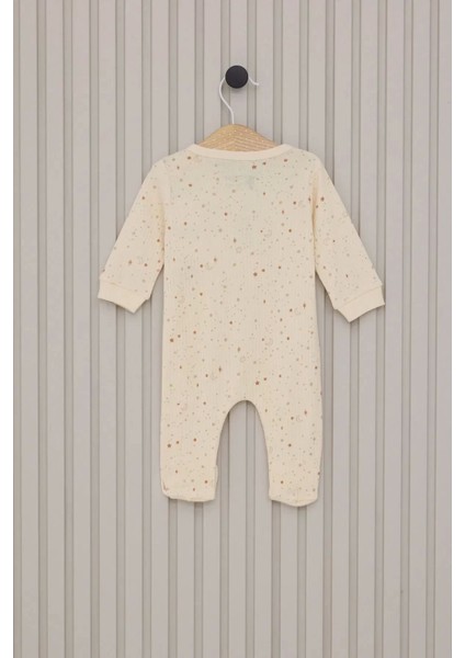 Kız Bebek Patikli Tulum Krem modelleri