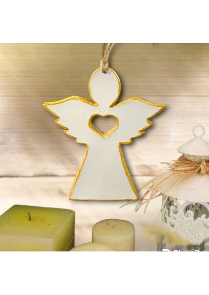 Melek ( Angel) Kız Beton Dekoratif Duvar & Kapı & Ağaç Süsü