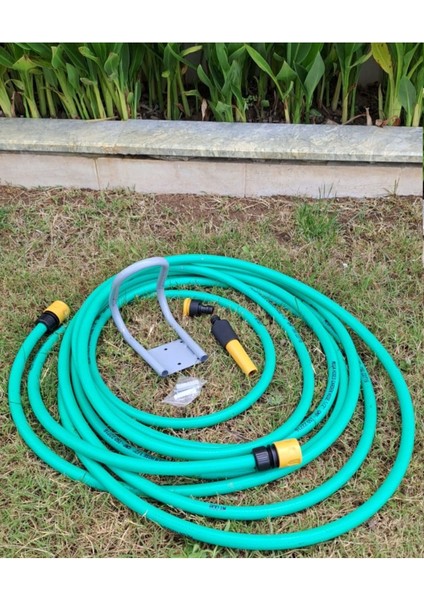 Bahçe Sulama Hortum Seti Sarma Aparatı Tabanca Fıskiye Yağmurlama Başlık Bağlatı Kaplin Seti fırsatları