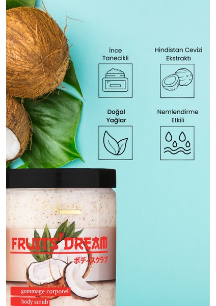 Fruits' Dream Vücut Peelingi – Hindistan Cevizi Ekstraktlı | 280 ml fiyatları