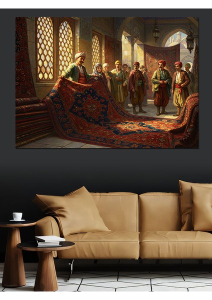 Osmanlıda Halıcı Dekoratif Kanvas - Mdf Ahşap Tablo fırsatları