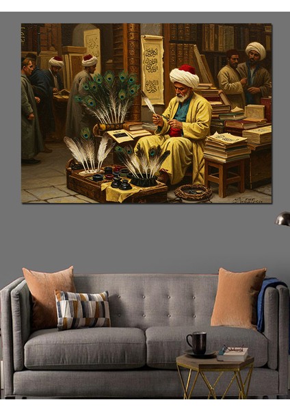 Osmanlıda Hattat Dekoratif Kanvas - Mdf Ahşap Tablo modelleri