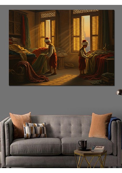 Osmanlıda Kumaşçı Dekoratif Kanvas - Mdf Ahşap Tablo fırsatları