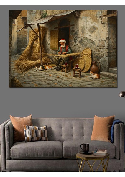 Osmanlıda Hasırcı Dekoratif Kanvas - Mdf Ahşap Tablo indirimleri