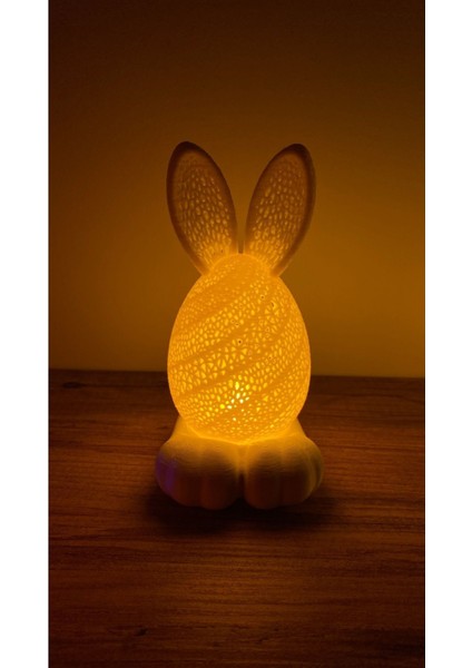 Tavşan Tealight Mumluk Dekoratif Tavşan Obje Renkli Tavşanlar Mum Hediyeli Paskalya Figür modelleri