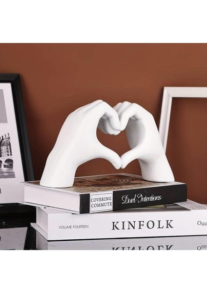 Dekoratif Modern Iskandinav Tarz Kalp El Heykel Ev Dekorasyon Aşk Sevgili Hediye