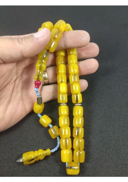 Zeyzun Usta Eseri Dik Damar (Imza Çivi Ara Pullar Gümüş) Sıkma Kehribar Sertifikalı 7493