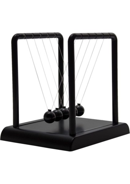 Masa Üstü Newton Denge Topları Orta Boy Mat Siyah modelleri