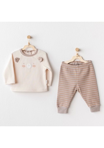 Bear Time 2'li Bebe Takım Light Beige