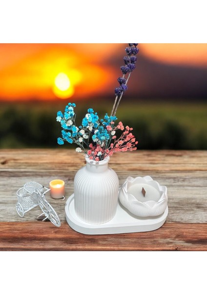 Dekoratif Vintage Vazo Set 3 Parça Orta Sehpa Objeler Ev Dekorasyon El Sanatı fiyatları