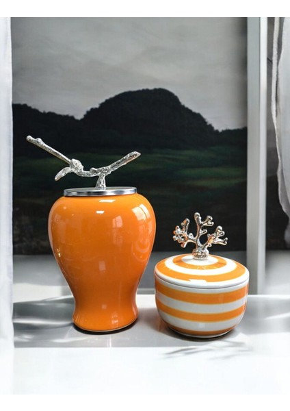 Dekoratif Obje Soft Sarı Şah Küp Mercan Zamaklı Klasik Zebra Obje Gümüş - Feray Home