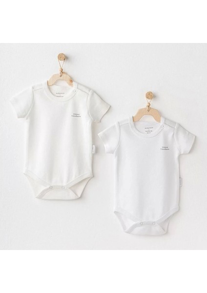 Short Sleeve 2'li Basic Body Ekru