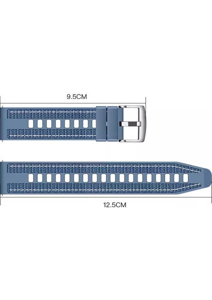 Samsung Gear S3 / S3 Frontier Kordon Kayış Dikişli Silikon Kaliteli VY128