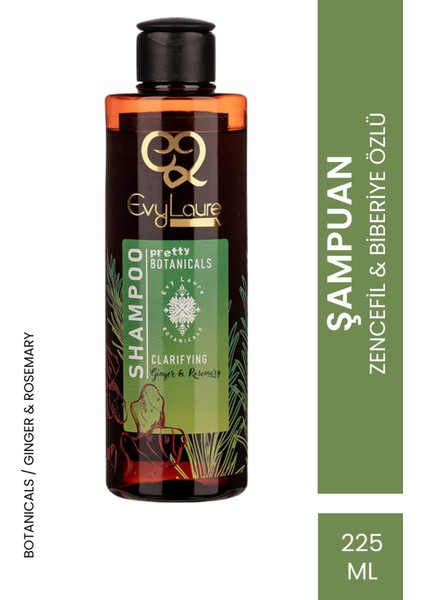 Zencefil ve Biberiye Özlü Şampuan 225 ml
