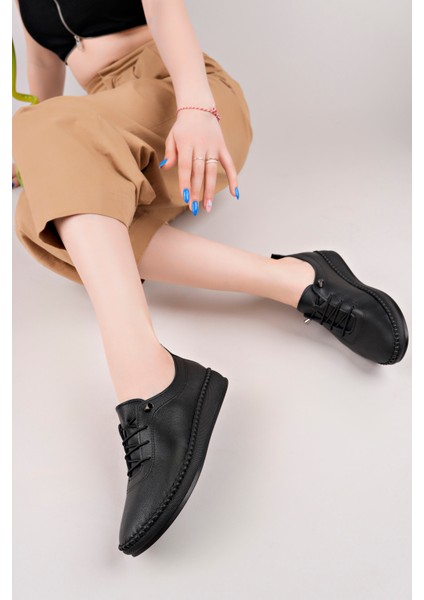 Hakiki Deri Akıllı Bağcıklı Kadın Casual Ayakkabı Ortopedik Günlük Spor Ayakkabı fiyatları