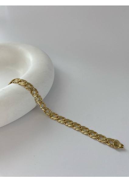 Zincir Çizgili Gold Bileklik modelleri