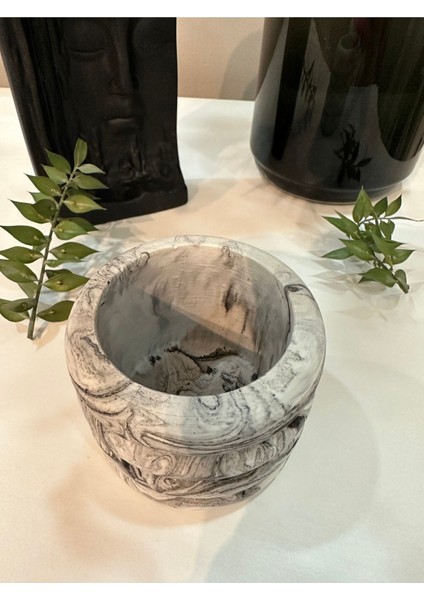 Tasarım El Yapımı Beton Mumluk