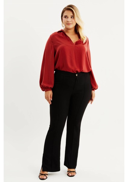 Yırtmaçlı Straight Fit Pantolon fiyatları