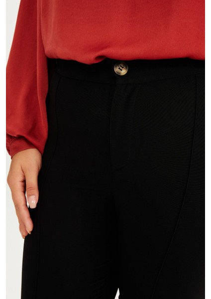 Yırtmaçlı Straight Fit Pantolon modelleri