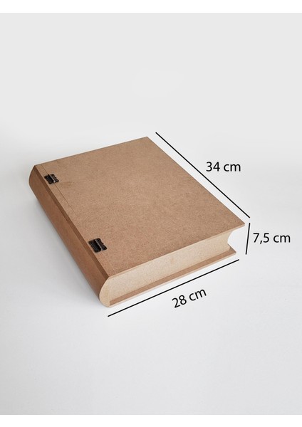 Ahşap, Ham Mdf, Boyanabilir Kitap Kutu 28 x 34 cm indirimleri