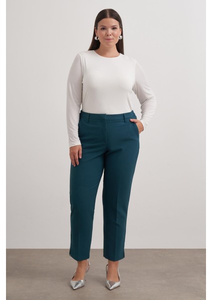 Cepli Yüksek Bel Pantolon