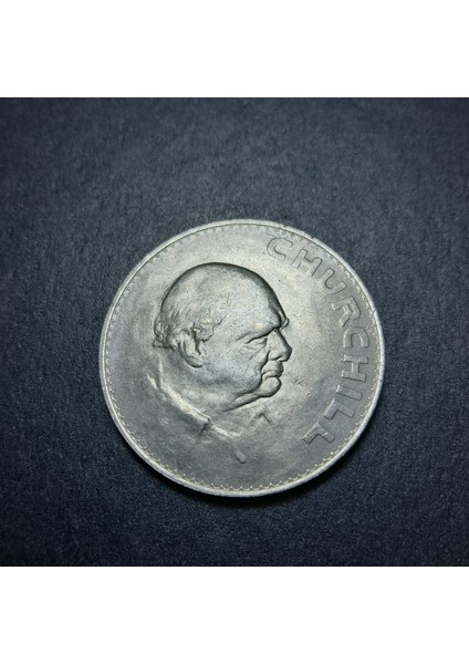 3996367F90ADE65F43 1965 Ingiltere 5 Şilin Winston Churchill Hatıra Çil Para