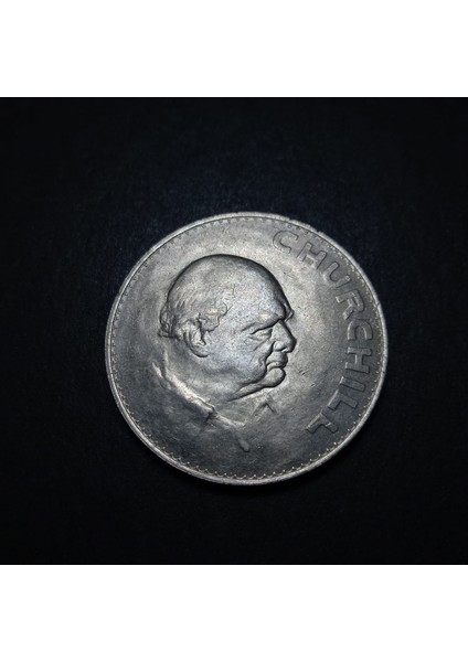 3996367F90ADE65F43 1965 Ingiltere 5 Şilin Winston Churchill Hatıra Çil Para
