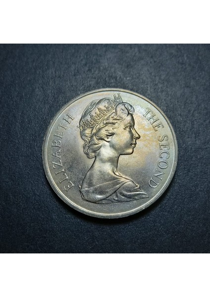 3996367F90987A0EB7 1kron 1970 Man Adası Hatıra Para Çil Eski Yabancı Madeni Para