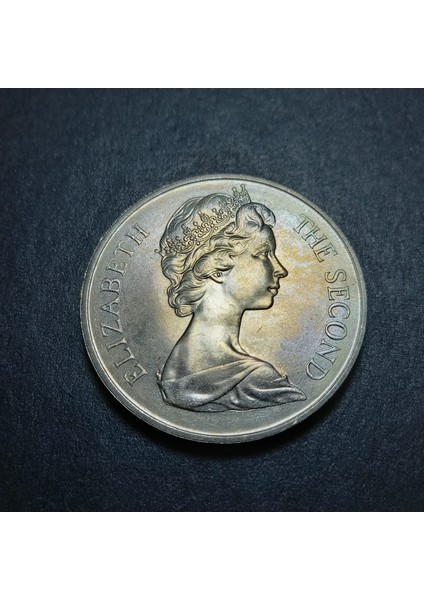 3996367F90987A0EB7 1kron 1970 Man Adası Hatıra Para Çil Eski Yabancı Madeni Para