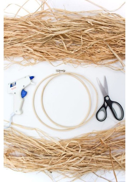 Rafya 2 Adet 75 gr Doğal Rafya Dekoratif Rafya Muz Lifi Doğal Ip