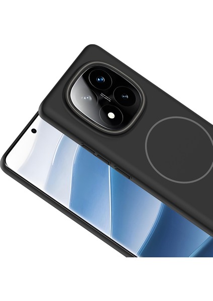 Redmi Note 14 Pro 4g Kılıf Magsafe Şarj Özellikli Ruby Sert Kapak - Lacivert
