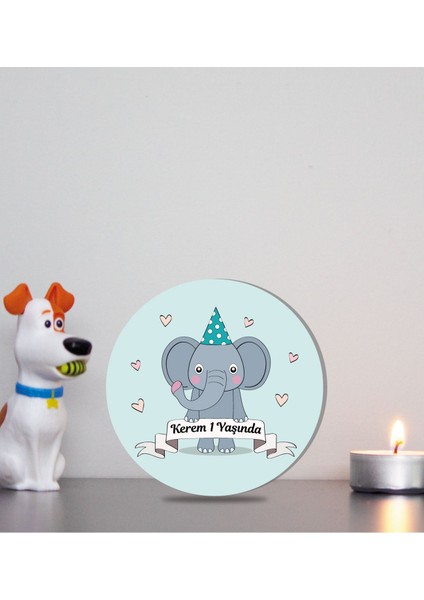 Kişiye Özel Hoşgeldin Bebek Ahşap Magnet Doğum Günü 25 Adet